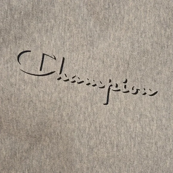 Champion Light Gray Joggers with Logo Men's LARGE - Picture 6 of 12